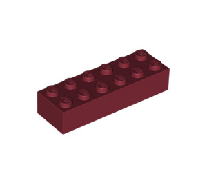 LEGO Rouge foncé Brique 2 x 6 (2456 / 44237)