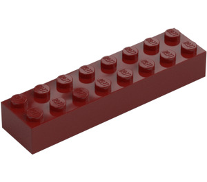 LEGO Dark Red Brick 2 x 8 (3007 / 93888)