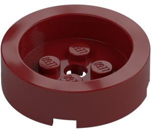 LEGO Dark Red Brick 4 x 4 Round with Recessed Center (68325)