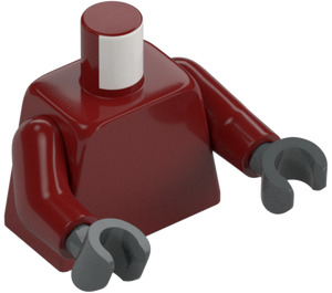 LEGO Dark Red Conquistador Minifig Torso (973 / 88585)