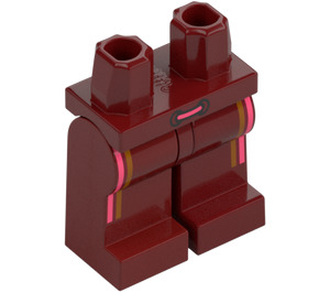 LEGO Dunkelrot Gauner mit Dunkelrot Jacke Minifigur Hüften und Beine (73200 / 105726)