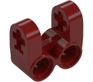 LEGO Dark Red Cross Block 2 x 2 Split (Axle / Twin Pin) (41678)