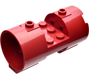 LEGO Rouge foncé Cylindre 3 x 6 x 2.7 Horizontal Goujons centraux solides (93168)