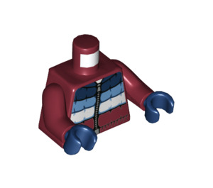 LEGO Dark Red Dean Thomas Minifig Torso (973 / 76382)