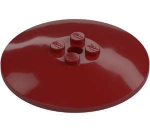 LEGO Rojo oscuro Dish 6 x 6 (35327 / 44375)