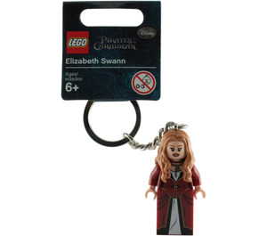 LEGO Dark Red Elizabeth Swann Key Chain (853188)