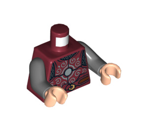 LEGO Dunkelrot Eomer Torso (973 / 76382)