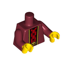 LEGO Mørk rød Evil Trollmann Minifigur Overkropp (973 / 88585)