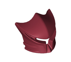 LEGO Dark Red Fanciful Visor with Angular Top and Ridges (48489 / 56477)