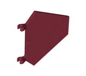 LEGO Dark Red Flag 5 x 6 Hexagonal with Thin Clips (51000)