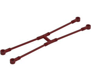 LEGO Dark Red Flexible Stretcher Holder with Four Holes (18390 / 30191)