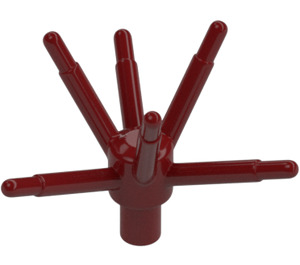 LEGO Dark Red Flower Stem with Stalk and 6 Stems (19119)