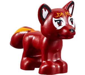 LEGO Tmavě červená Fox s Žlutá a Bílá (19532 / 19811)