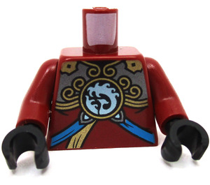 LEGO Donkerrood Future Nya Minifiguur Torso (973)