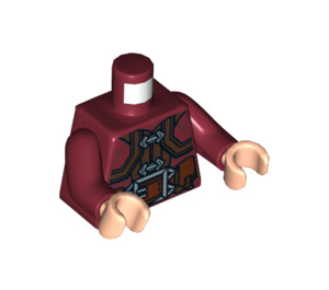 LEGO Dunkelrot Gloin Torso (973 / 76382)