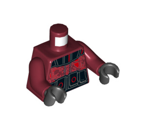 LEGO Dark Red Guavian Security Soldier Minifig Torso (973 / 76382)