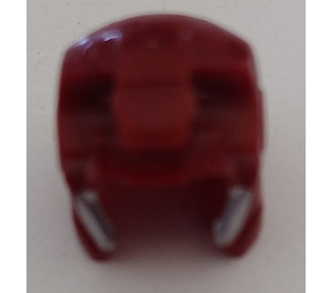 LEGO Dark Red Helmet with Ear and Forehead Guards with Silver Edges (10907)