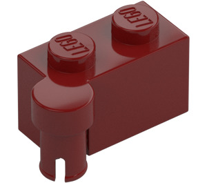 LEGO Dark Red Hinge Brick 1 x 4 Top (3830 / 65122)