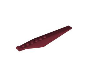 LEGO Dark Red Hinge Plate 1 x 12 with Angled Sides and Tapered Ends (53031 / 57906)