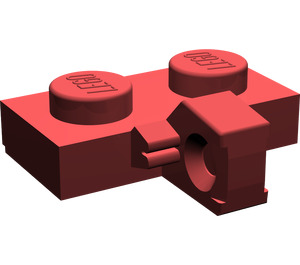 LEGO Dunkelrot Scharnier Platte 1 x 2 mit Vertikale Verriegeln Stub mit unterer Nut (44567 / 49716)