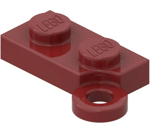 LEGO Tummanpunainen Sarana Levy 1 x 4 Alusta (2429)