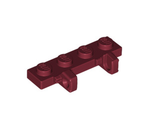 LEGO Dunkelrot Scharnier Platte 1 x 4 Verriegeln mit Zwei Stubs (44568 / 51483)