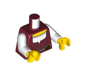 LEGO Dark Red Innkeeper Minifig Torso (973 / 76382)