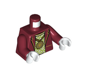 LEGO Dark Red Invizable Minifig Torso (973 / 76382)