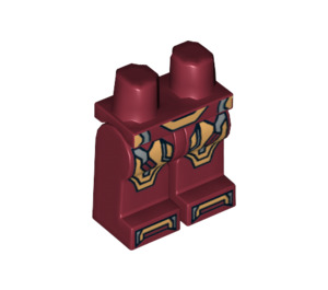 LEGO Dark Red Iron Man Mark 42 Armor Legs (3815 / 14624)