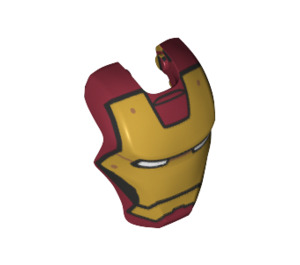 LEGO Dunkelrot Iron Man Visier mit Mark 3 (80822)