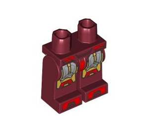 LEGO Rouge foncé Iron Man avec Mark 7 Armor Minifigure Hanches et jambes (73200 / 101686)