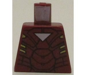 LEGO Dark Red Iron Man with Triangle on Chest Torso without Arms (973)