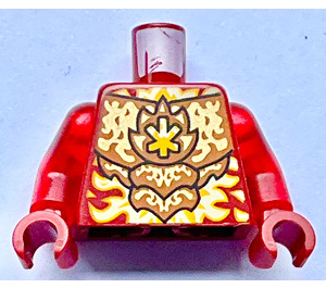 LEGO Dunkelrot Kai (Golden Drachen) Torso (973)