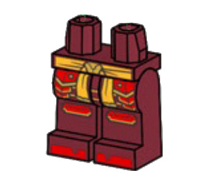 LEGO Dark Red Kai Legs (73200)