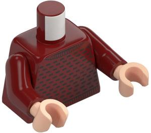 LEGO Mørk rød Kevin McCallister Minifigur Overkropp (973 / 76382)