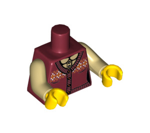 LEGO Dunkelrot Librarian Torso (973 / 88585)