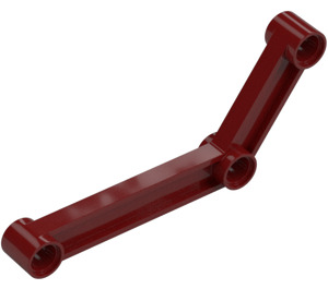 LEGO Dark Red Link 1 x 9 Bent with Three Holes (28978 / 64451)