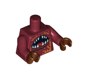 LEGO Dunkelrot Lobster Guardian Torso (76382 / 88585)