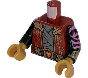 LEGO Dunkelrot Lord Ras Torso (973 / 76382)