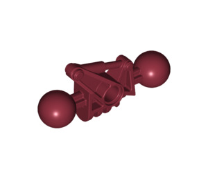 레고 진한 빨간색 낮추다 팔 ~와 함께 공 Joints 그리고 각진 빔 (47311)