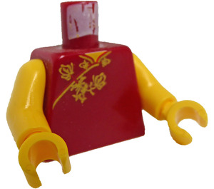 LEGO Dark Red Mary Jane with Oriental Dress Torso (973 / 73403)