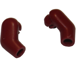 LEGO Dark Red Minifigure Arms (Left and Right Pair)