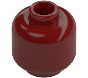 LEGO Dark Red Minifigure Head (3626 / 88475)