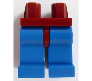 LEGO Donkerrood Minifiguur Heupen met Blauw Poten (73200 / 88584)