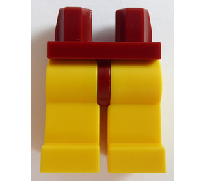 LEGO Rosso scuro Minifigure Fianchi con Giallo Gambe (73200 / 88584)