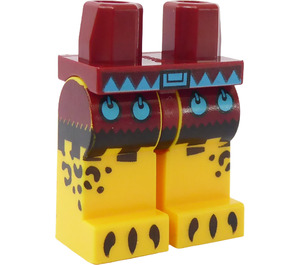 LEGO Dark Red Minifigure Legs of Ancient Warrior (3815)