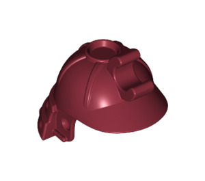 LEGO Dark Red Minifigure Samurai Helmet with Horizontal Clip (65037 / 98128)