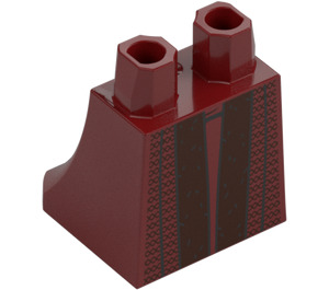 LEGO Donkerrood Minifiguur Rok met Donkerrood Rok (36036 / 104269)