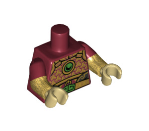 LEGO Rosso scuro Scimmia King Minifigure Busto (973 / 16360)