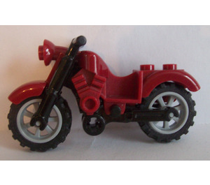 LEGO Dark Red Motorcycle
